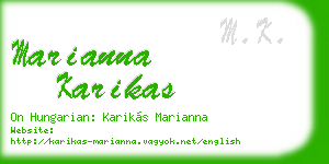 marianna karikas business card