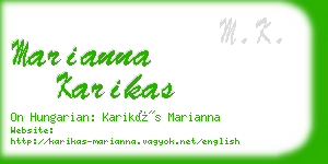 marianna karikas business card